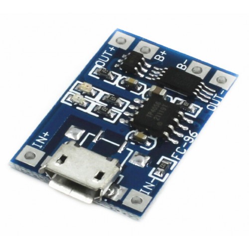 5V Micro USB 1A 18650 Lithium Battery Charging Board With Protection Charger Module