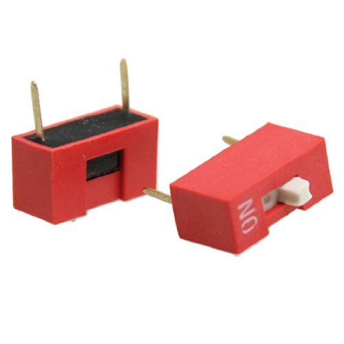 2.54mm Pitch 1 Position 2 Pin/Row Red DIP Switch 1P